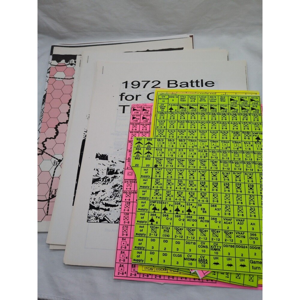 Multiple Custom Wargames Rules Pieces Maps Battle For Quang Tri Province Battle